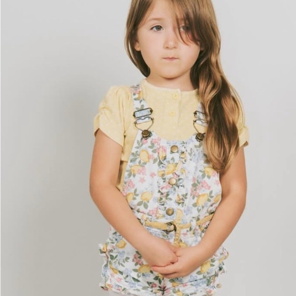 Floral Kids Overalls - Picture 3 of 3